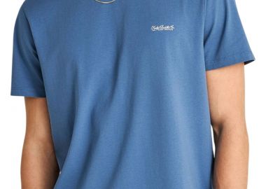 Μπλούζα Κοντομάνικη Funky Buddha Μονόχρωμη FBM013-001-04-INDIGO Ανδρικό - Funky Buddha - 
