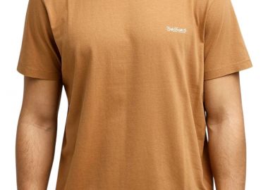 Μπλούζα Κοντομάνικη Funky Buddha Μονόχρωμη FBM013-001-04-TOBACCO BROWN Ανδρικό - Funky Buddha - 