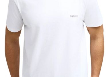 Μπλούζα Κοντομάνικη Funky Buddha Μονόχρωμη FBM013-001-04-WHITE Ανδρικό - Funky Buddha - 