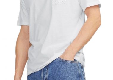Μπλούζα Κοντομάνικη Jack & Jones Jjluis Pocket 12249184-White Ανδρικό - Jack & Jones - 