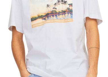 Μπλούζα Κοντομάνικη Jack & Jones Jortampa Grapic 12253679-BRIGHT WHITE Ανδρικό - Jack & Jones - 