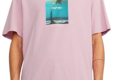 Μπλούζα Κοντομάνικη Jack & Jones Jorvesterbro Picture Sn 12250421-Pink Nectar Ανδρικό - Jack & Jones - 