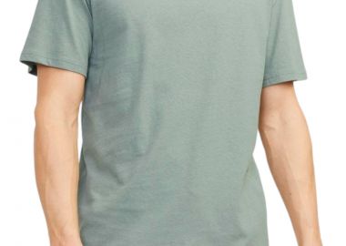 Μπλούζα Κοντομάνικη Jack & Jones Jprcc Soft Linen Blend 12252797-Lily Pad Ανδρικό - Jack & Jones - 