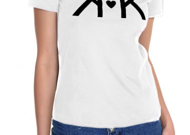 Μπλούζα Κοντομάνικη Kendal + Kylie Classic Heart KKW3711608-off-white Γυναικείο - Kendal + Kylie - 