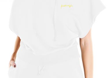 Μπλούζα Κοντομάνικη Kendal + Kylie Hoodie KKW3701605-OFF WHITE Γυναικείο - Kendal + Kylie - 