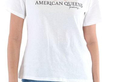 Μπλούζα Κοντομάνικη Kendal + Kylie Queen Logo Square KKW3611641-OFF WHITE Γυναικείο - Kendal + Kylie - 