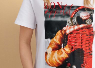 Μπλούζα κοντομάνικη με στάμπα - 5206179085953 -  - 