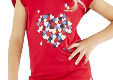 Μπλούζα Κοντομάνικη Mexx Artwork TU2158023G-Red Κορίτσι - Mexx - 