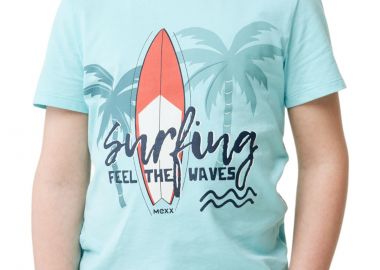 Μπλούζα Κοντομάνικη Mexx Basic Loose With Artwork TU21128033BM-Blue Αγόρι - Mexx - 