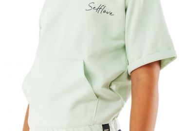 Μπλούζα Κοντομάνικη Mexx Cropped Hoody ZN1835023G-Mint Green Κορίτσι - Mexx - 