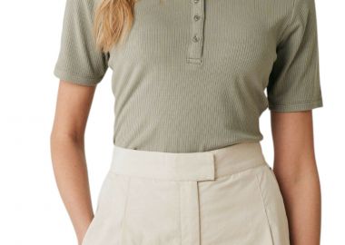 Μπλούζα Κοντομάνικη Mexx Fitted short sleeve polo MF007103041W-Olive Green Γυναικείο - Mexx - 