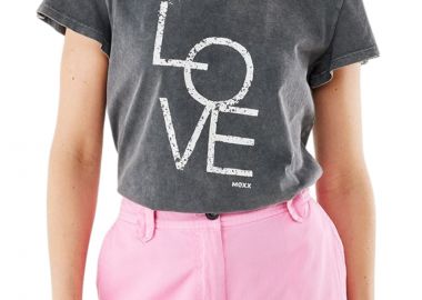 Μπλούζα Κοντομάνικη Mexx Flutter TU2136023W-Dark Grey Γυναικείο - Mexx - 