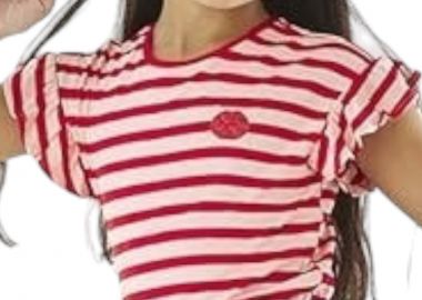 Μπλούζα Κοντομάνικη Mexx Ριγέ ZN2142013G-Red Κορίτσι - Mexx - 