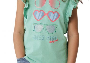 Μπλούζα Κοντομάνικη Mexx Stay Cool TU2115033G-Light Green Κορίτσι - Mexx - 