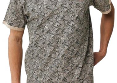 Μπλούζα Κοντομάνικη Mexx T-shirt with allover print SS MF007810441M-Sand Ανδρικό - Mexx - 