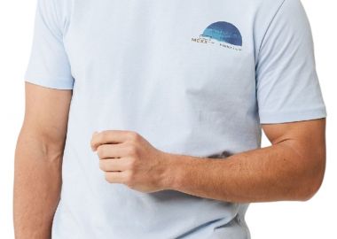 Μπλούζα Κοντομάνικη Mexx T-shirt with small chest print MF007807141M-Sky Blue Ανδρικό - Mexx - 