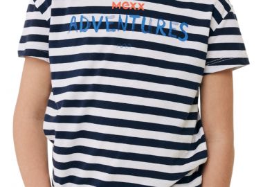 Μπλούζα Κοντομάνικη Mexx With Stripes And Artwork TU2187033B-Off White Αγόρι - Mexx - 