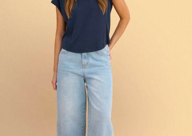 Mπλούζα κοντομάνικη μονόχρωμη - 5206179093958 -  - 