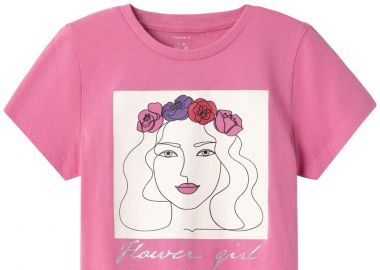 Μπλούζα Κοντομάνικη Name It Nkfbeate 13226124-Wild Orchid Κορίτσι - Name It - 