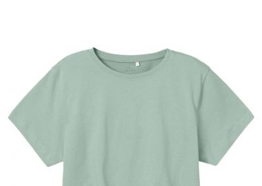 Μπλούζα Κοντομάνικη Name It Nkfvaya 13230078-Silt Green Κορίτσι - Name It - 