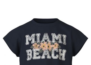 Μπλούζα Κοντομάνικη Name It Nkfvilma Capsl Crop F1 13215793-Dark Sapphire Κορίτσι - Name It - 