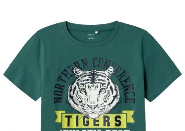 Μπλούζα Κοντομάνικη Name It Nkmberte 13226107-Mallard Green Αγόρι - Name It - 