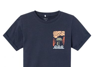 Μπλούζα Κοντομάνικη Name It Nkmheppi 13229923-India Ink Αγόρι - Name It - 