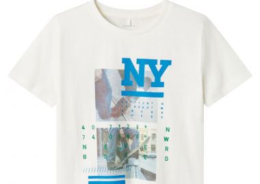 Μπλούζα Κοντομάνικη Name It Nkmherra 13226112-Jet Stream Αγόρι - Name It - 