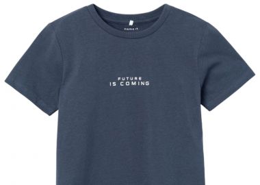 Μπλούζα Κοντομάνικη Name It Nkmtemanno Ss Top 13225831-india ink Αγόρι - Name It - 