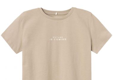 Μπλούζα Κοντομάνικη Name It Nkmtemanno Ss Top 13225831-PURE-CASHMER Αγόρι - Name It - 