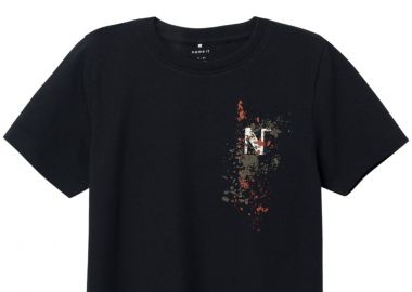 Μπλούζα Κοντομάνικη Name It Nkmtemilan Ss Top 13225832-Black Αγόρι - Name It - 