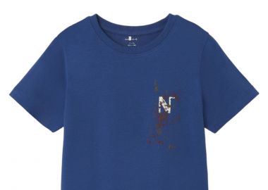 Μπλούζα Κοντομάνικη Name It Nkmtemilan Ss Top 13225832-Set Sail Αγόρι - Name It - 