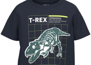 Μπλούζα Κοντομάνικη Name It Nmmberte 13226080-Dark Sapphire Αγόρι - Name It - 