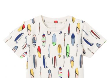 Μπλούζα Κοντομάνικη Name It Nmmflyne 13228653-Jet Stream Αγόρι - Name It - 