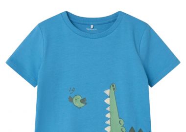 Μπλούζα Κοντομάνικη Name It Nmmhellan 13226093-Swedish Blue Αγόρι - Name It - 