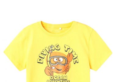 Μπλούζα Κοντομάνικη Name It NmmVagno Loose 13228225-Yarrow-Diving Tim Αγόρι - Name It - 