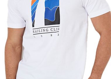 Μπλούζα Κοντομάνικη Nautica Sailing Print 3NCN1I00878-908 White Ανδρικό - Nautica - 