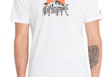 Μπλούζα Κοντομάνικη New Era Far East Graphic 12123950-WHI Ανδρικό - New Era - 