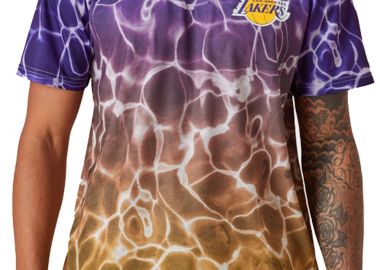 Μπλούζα Κοντομάνικη New Era LA Lakers NBA Team Colour Water Print 13083896-100 Ανδρικό - New Era - 