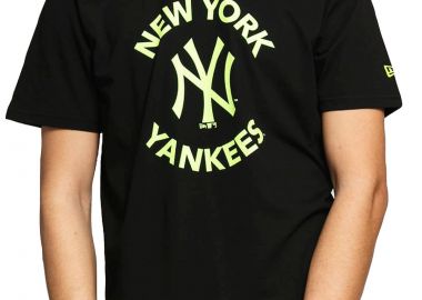 Μπλούζα Κοντομάνικη New Era New York Yankees Printed 12195421-BLK Ανδρικό - New Era - 