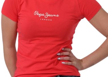 Μπλούζα Κοντομάνικη Pepe Jeans New Virginia PL505202-241-CRISPY RED Γυναικείο - Pepe Jeans - 