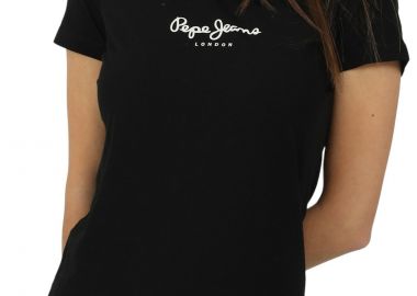 Μπλούζα Κοντομάνικη Pepe Jeans New Virginia PL505202-999-BLACK Γυναικείο - Pepe Jeans - 