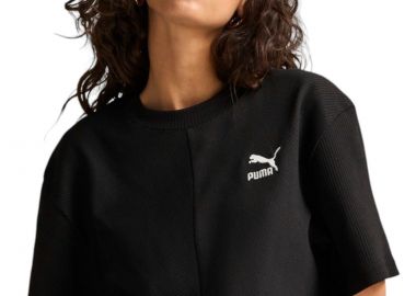 Μπλούζα Κοντομάνικη Puma Classics Ribbed Relaxed 626626-01 Γυναικείο - Puma - 