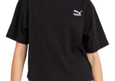 Μπλούζα Κοντομάνικη Puma Classics Ribbed Relaxed Mock 624263-01 Γυναικείο - Puma - 