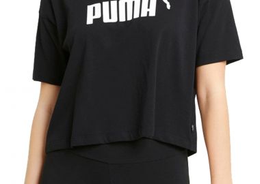 Μπλούζα Κοντομάνικη Puma Ess Cropped Logo 586866-01 Γυναικείο - Puma - 