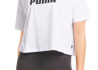 Μπλούζα Κοντομάνικη Puma Ess Cropped Logo 586866-02 Γυναικείο - Puma - 