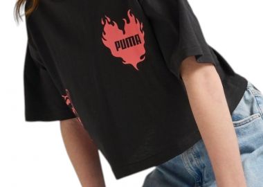 Μπλούζα Κοντομάνικη Puma Ess Graphic Short Length Tee IIII 685118-01 Κορίτσι - Puma - 