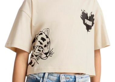 Μπλούζα Κοντομάνικη Puma Ess Graphic Short Length Tee IIII 685118-87 Κορίτσι - Puma - 