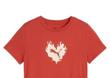 Μπλούζα Κοντομάνικη Puma Flaming Love Knotted Tee 685108-15 Κορίτσι - Puma - 