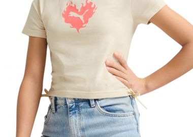 Μπλούζα Κοντομάνικη Puma Flaming Love Knotted Tee 685108-87 Κορίτσι - Puma - 